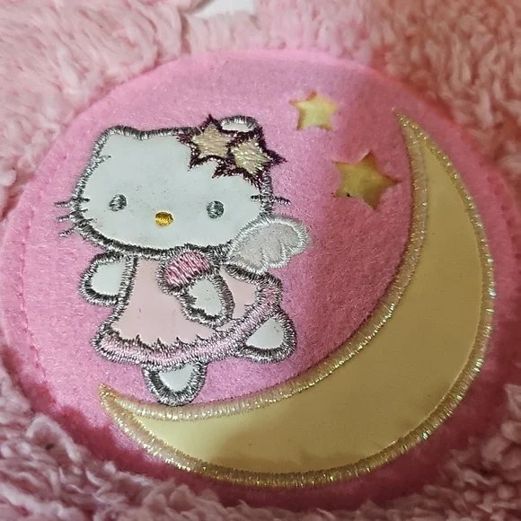 Hello Kitty Rare Pink Angel Stars & Moon Sanrio 2004 Plush Vintage Hand Bag - Picture 6 of 7